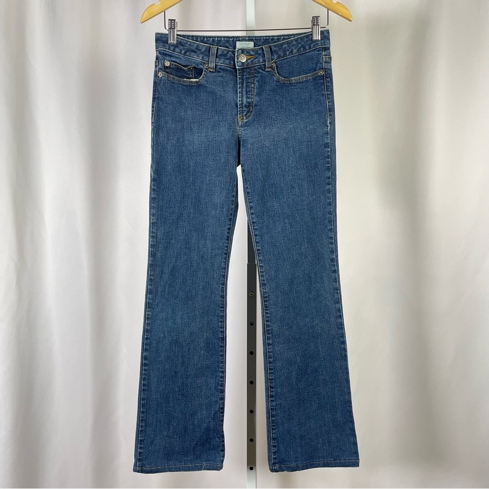 Halogen Women's Size 4 Flare Leg Blue Jeans Retro Medium Wash